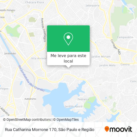 Rua Catharina Morrone 170 mapa