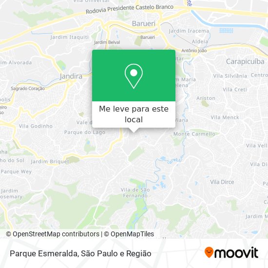 Parque Esmeralda mapa