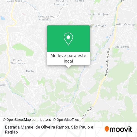 Estrada Manuel de Oliveira Ramos mapa