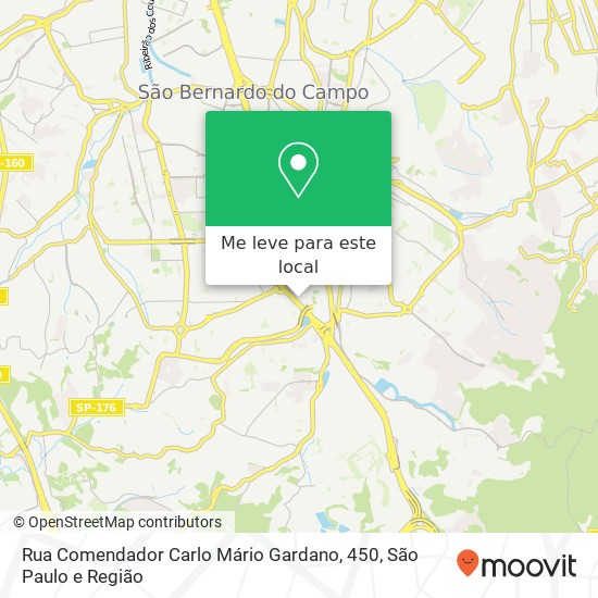 Rua Comendador Carlo Mário Gardano, 450 mapa