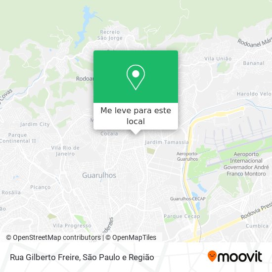Rua Gilberto Freire mapa