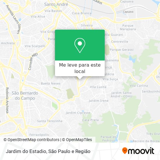 Jardim do Estadio mapa