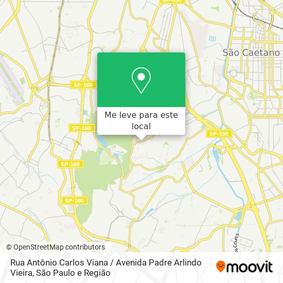 Rua Antônio Carlos Viana / Avenida Padre Arlindo Vieira mapa