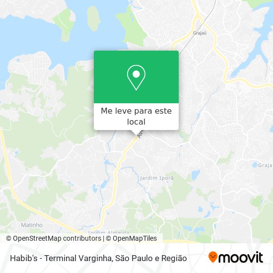 Habib's - Terminal Varginha mapa