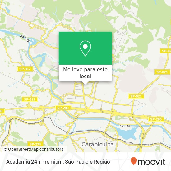 Academia 24h Premium mapa