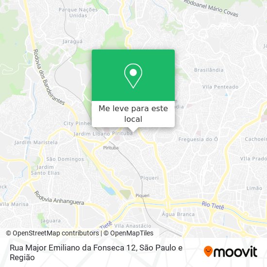 Rua Major Emiliano da Fonseca 12 mapa