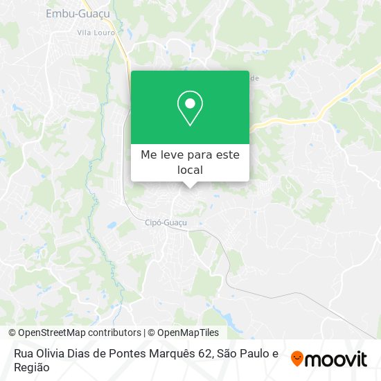 Rua Olivia Dias de Pontes Marquês 62 mapa