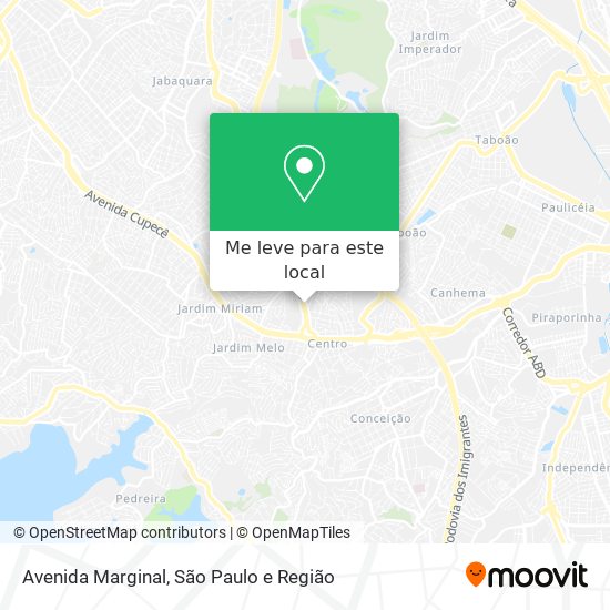 Avenida Marginal mapa