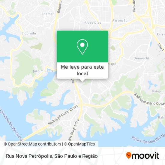 Rua Nova Petrópolis mapa