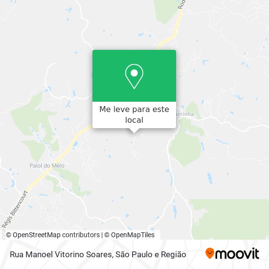 Rua Manoel Vitorino Soares mapa