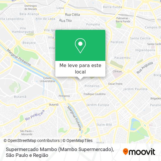 Supermercado Mambo mapa