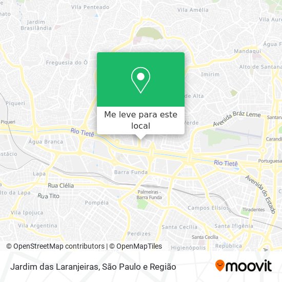 Jardim das Laranjeiras mapa