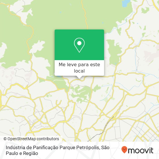 Indústria de Panificação Parque Petrópolis mapa