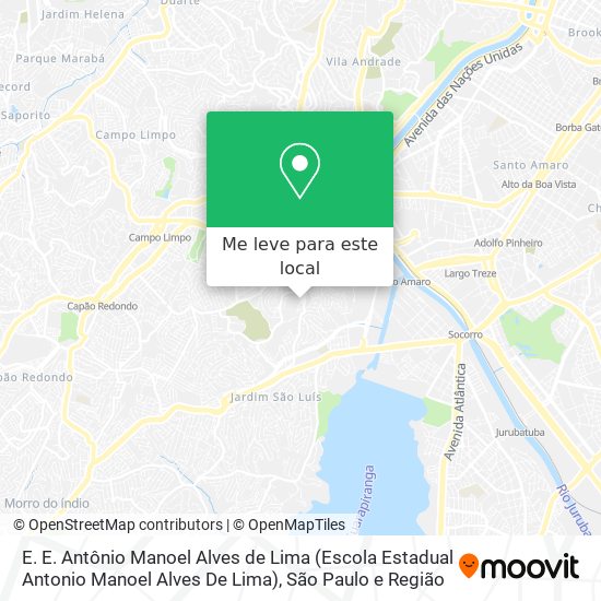 E. E. Antônio Manoel Alves de Lima (Escola Estadual Antonio Manoel Alves De Lima) mapa