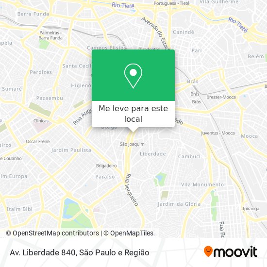 Av. Liberdade 840 mapa