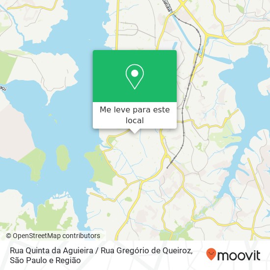 Rua Quinta da Aguieira / Rua Gregório de Queiroz mapa