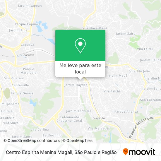 Centro Espirita Menina Magali mapa