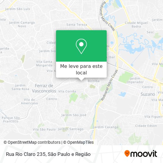 Rua Rio Claro 235 mapa