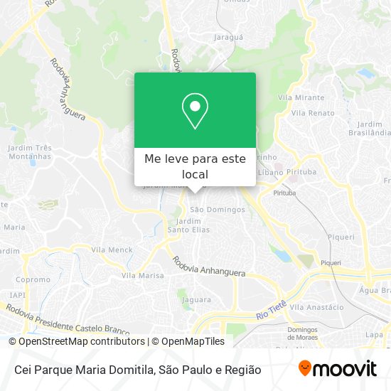 Cei Parque Maria Domitila mapa