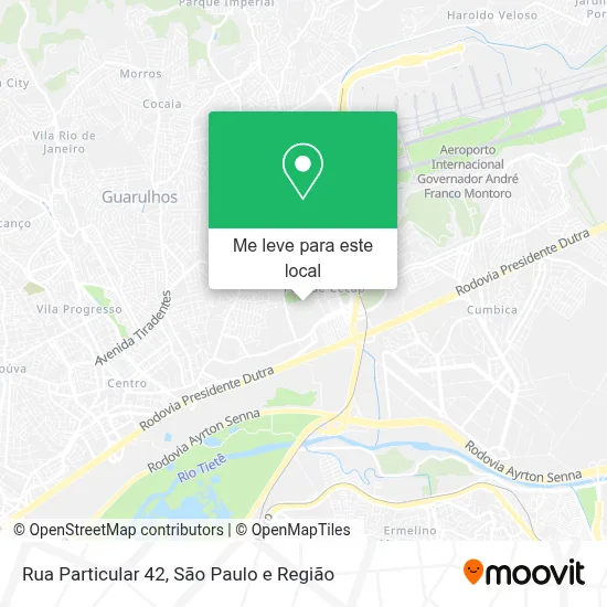 Rua Particular 42 mapa