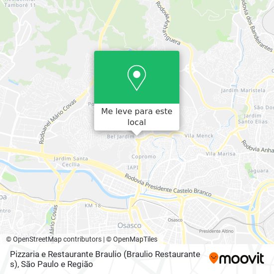 Pizzaria e Restaurante Braulio (Braulio Restaurante s) mapa