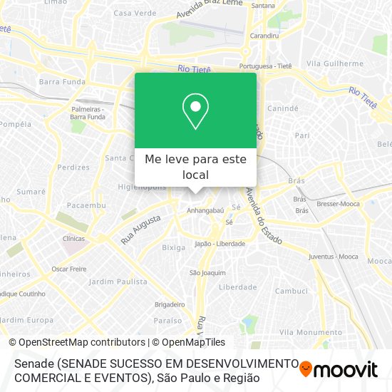 Senade (SENADE SUCESSO EM DESENVOLVIMENTO COMERCIAL E EVENTOS) mapa