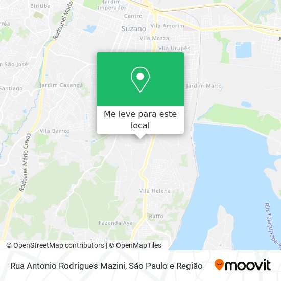 Rua Antonio Rodrigues Mazini mapa
