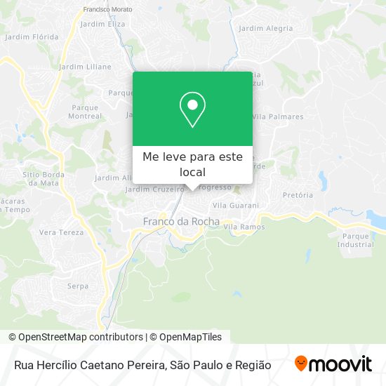 Rua Hercílio Caetano Pereira mapa
