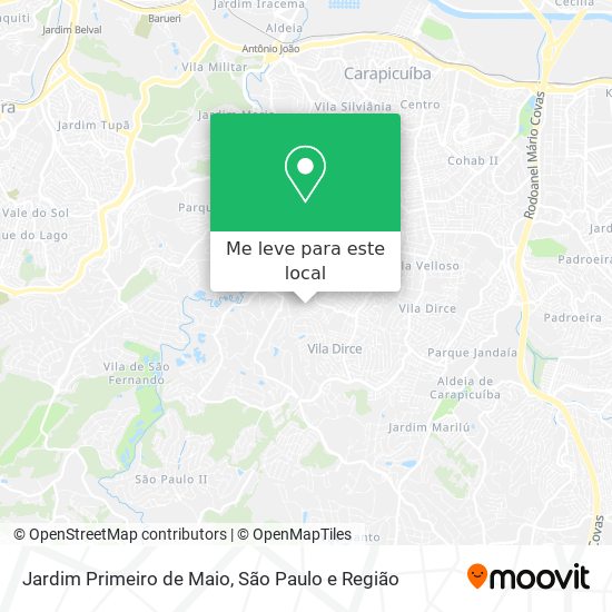 Jardim Primeiro de Maio mapa