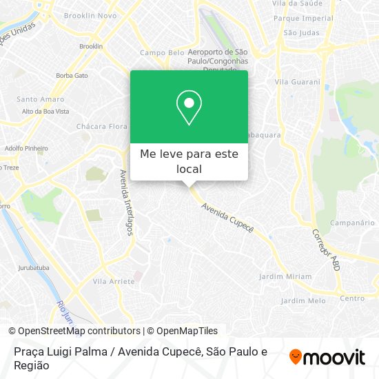 Praça Luigi Palma / Avenida Cupecê mapa