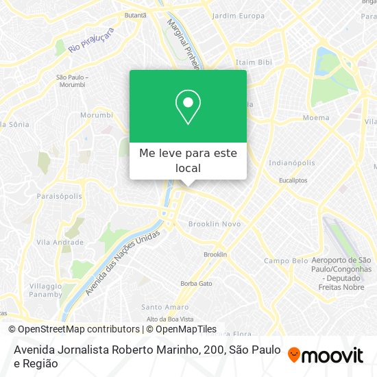 Avenida Jornalista Roberto Marinho, 200 mapa