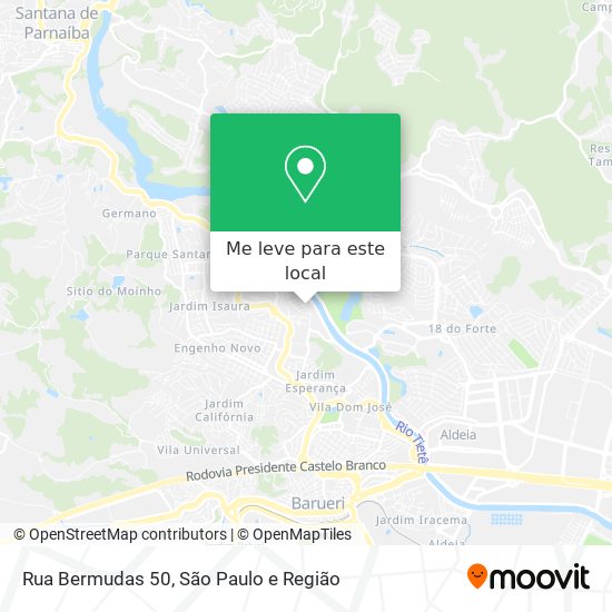 Rua Bermudas 50 mapa