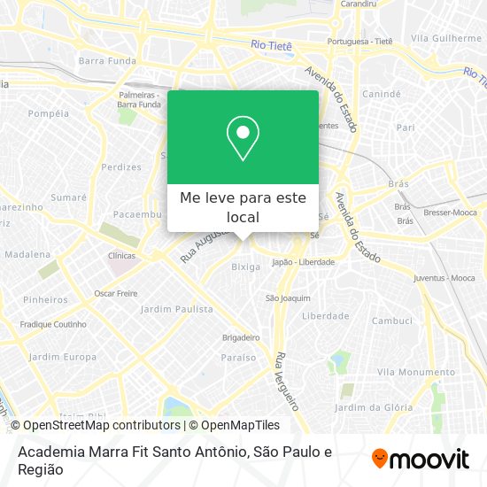 Academia Marra Fit Santo Antônio mapa