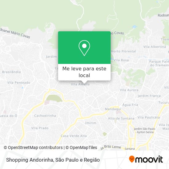 Shopping Andorinha mapa