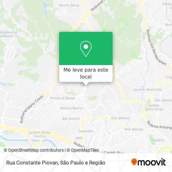 Rua Constante Piovan mapa