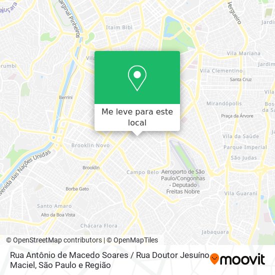 Rua Antônio de Macedo Soares / Rua Doutor Jesuíno Maciel mapa