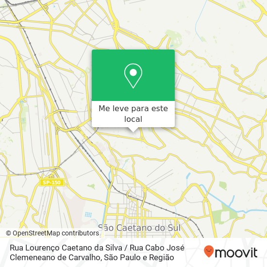 Rua Lourenço Caetano da Silva / Rua Cabo José Clemeneano de Carvalho mapa