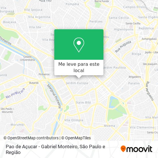 Pao de Açucar - Gabriel Monteiro mapa