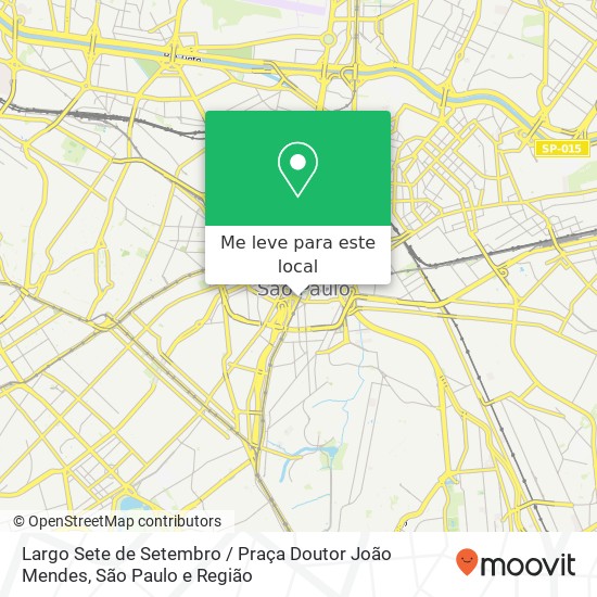 Largo Sete de Setembro / Praça Doutor João Mendes mapa