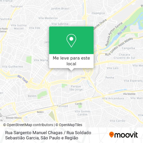 Rua Sargento Manuel Chagas / Rua Soldado Sebastião Garcia mapa