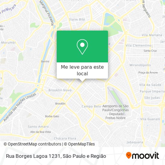 Rua Borges Lagoa 1231 mapa