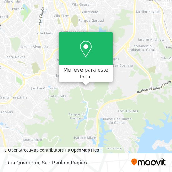 Rua Querubim mapa