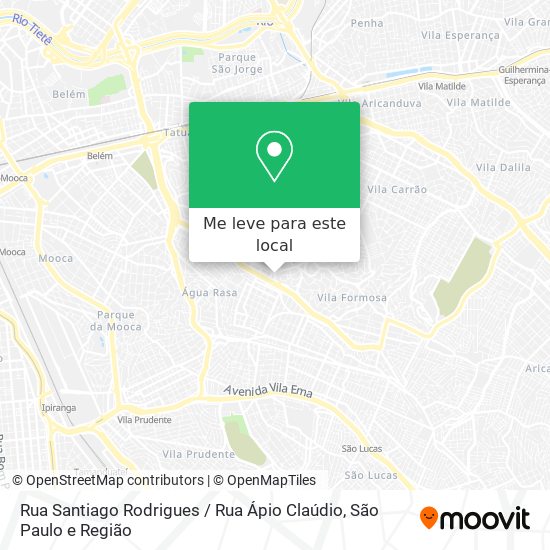 Rua Santiago Rodrigues / Rua Ápio Claúdio mapa