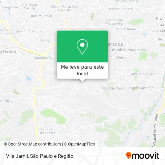 Vila Jamil mapa