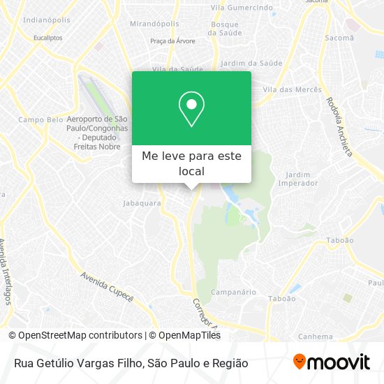 Rua Getúlio Vargas Filho mapa