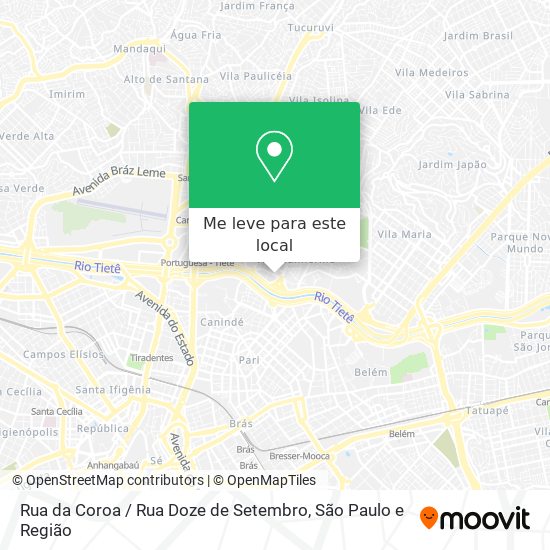 Rua da Coroa / Rua Doze de Setembro mapa