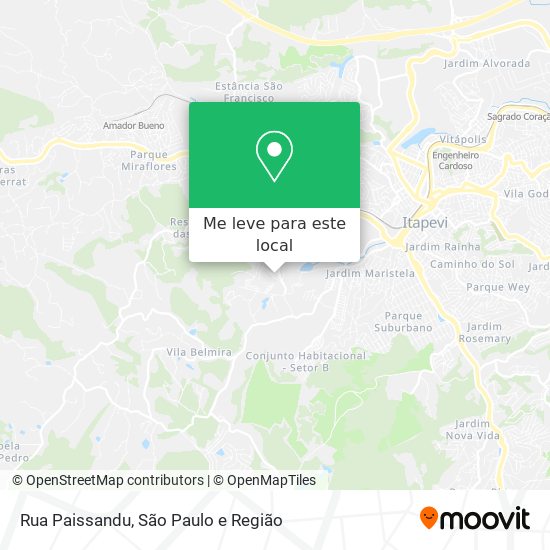 Rua Paissandu mapa