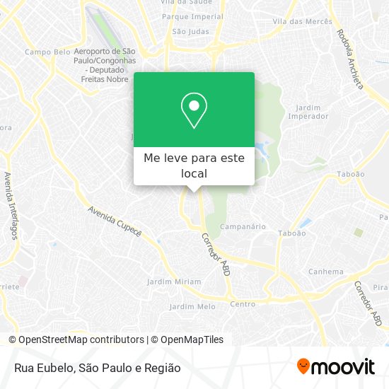 Rua Eubelo mapa