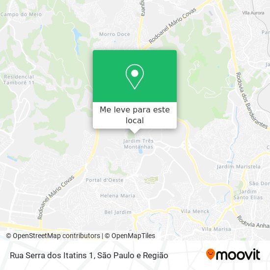 Rua Serra dos Itatins 1 mapa