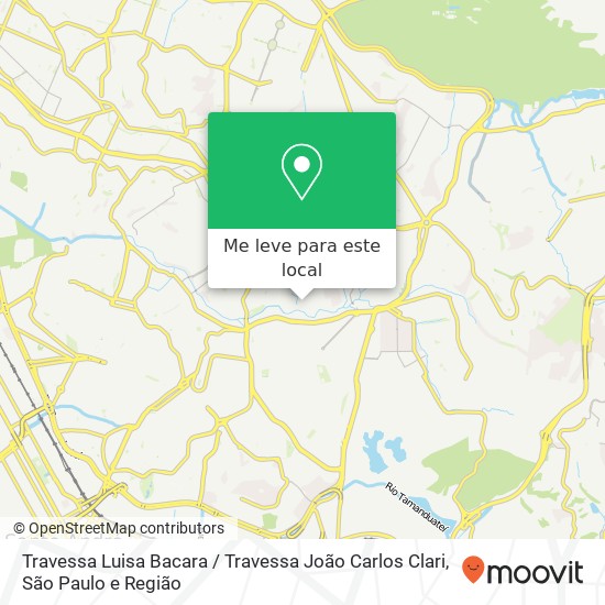 Travessa Luisa Bacara / Travessa João Carlos Clari mapa